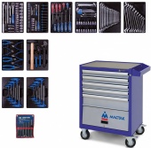 Набор инструментов в тележке King Tony 932-000AMB