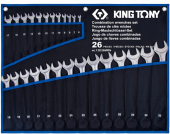 Набор комбинированных ключей King Tony 12D26MRN