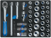 Набор торцевых головок 1/2" King Tony 9-4537MRV01