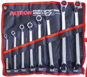 Набор ключей накидных отогнутых PATRON P-5088P