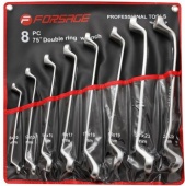 Набор ключей накидных отогнутых 75 град Forsage F-5084P