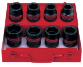 Набор ударных дюймовых головок 1" King Tony 8410SP