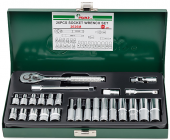 Набор торцевых головок универсальный 1/4" Hans 2626M