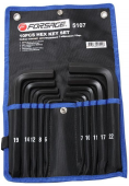Набор ключей Г-образных  6-гранных Forsage F-5107
