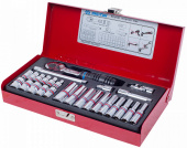 Набор торцевых дюймовые головок 1/4" King Tony 2526SR