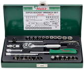 Набор торцевых головок универсальный 1/4" Hans 2633M