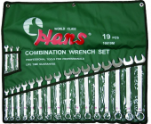 Набор комбинированных гаечных ключей Hans 16619M