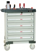 Тележка инструментальная 5 ящиков Atis CT705
