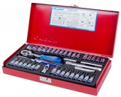 Набор торцевых головок 1/4" King Tony 2539MR