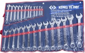Набор комбинированных ключей King Tony 1226MR