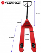 Тележка гидравлическая ручная 3 тонны Forsage F-AC3.0