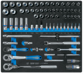 Набор торцевых головок 1/4"&3/8" King Tony 9-5575MRV02