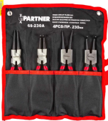 Набор съемников стопорных колец Partner PA-68-230A