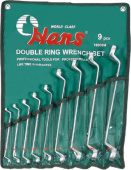 Набор накидных гаечных ключей Hans 16009M