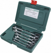 Набор трещоточных гаечных ключей Hans 166506MB