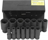 Набор торцевых ударных головок Partner PA-4141MPB