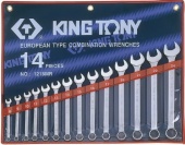 Набор комбинированных ключей King Tony 1215MR01