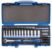 Набор торцевых головок 1/4" King Tony 2548MRV