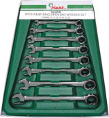 Набор трещоточных гаечных ключей Hans 16658MUB