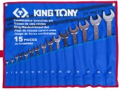 Набор комбинированных ключей King Tony 1215MRN02