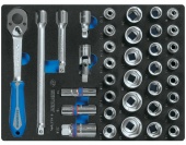 Набор торцевых головок 1/2" King Tony 9-4537MRV