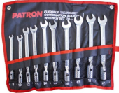 Набор ключей торцевых шарнирных 8-19мм PATRON P-5010F