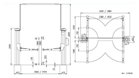 Подъемник электромеханический 4 т OMA 505C (RAL 7040)