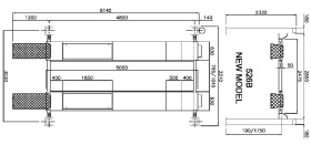 Подъемник четырехстоечный 4 тонны OMA 526B