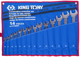 Набор комбинированных ключей King Tony 1214MRN