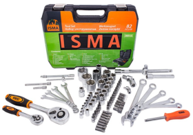 Набор инструмента 82 предмета ISMA-4821-5EURO