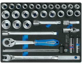 Набор торцевых головок 1/2" King Tony 9-4333MRV04