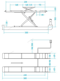 Подъемник ножничный  4.5 тонны Nordberg N635-4,5B