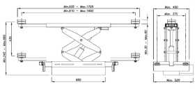 Траверса канавная пневмо-гидравлическая 3 т OMA 542RA.05