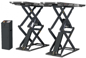 Подъемник ножничный короткий KraftWell KRW350SF/220