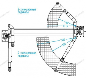 Подъемник двухстоечный 4 тонны Nordberg N4121H-4T_220V
