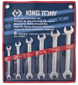 Набор рожковых ключей King Tony 1106MR01