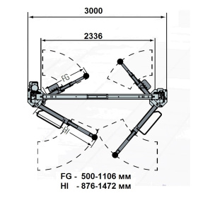 Подъёмник двухстоечный 3.5 тонны Rotary SPOA3TS-5-EH1
