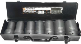 Набор ударных глубоких головок 1" Forsage F-8072MPB (МК)