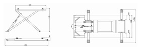 Подъемник ножничный 2.7 тонн KraftWell KRW2.7