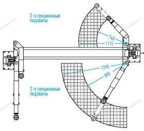 Подъемник двухстоечный 4 тонны Nordberg N4121H-4T_380V