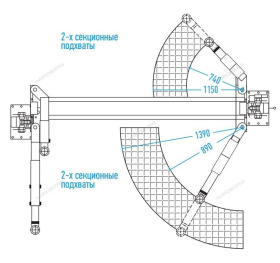 Подъемник двухстоечный 4 тонны Nordberg N4121A-4T