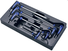 Набор L-ключей с отверстием TORX Hans TT-19