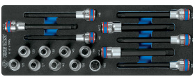 Набор насадок HEX, TORX, SPLINE King Tony 9-4147PRV
