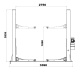 Подъемник двухстоечный 4 тонны KraftWell KRW4ML