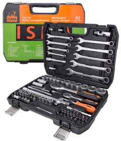 Набор инструмента 82 предмета ISMA-4821-5EURO