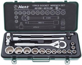 Набор двенадцатигранных торцевых головок Hans 4618-2M