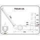 Домкрат пневмогидравлический 40/20 тонн Torin TRA40-2A