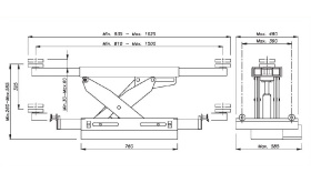 Траверса канавная пневмо-гидравлическая 4 т OMA 543A.05