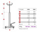 Стойка трансмиссионная 1200 кг MEGA TRS1200