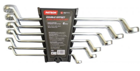 Набор ключей накидных отогнутых PATRON P-50610